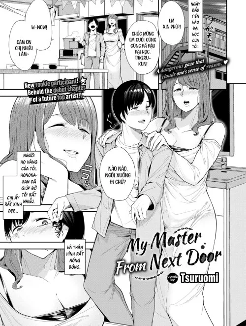 Sư Phụ Tôi Ở Nhà Kế Bên - Bìa truyện