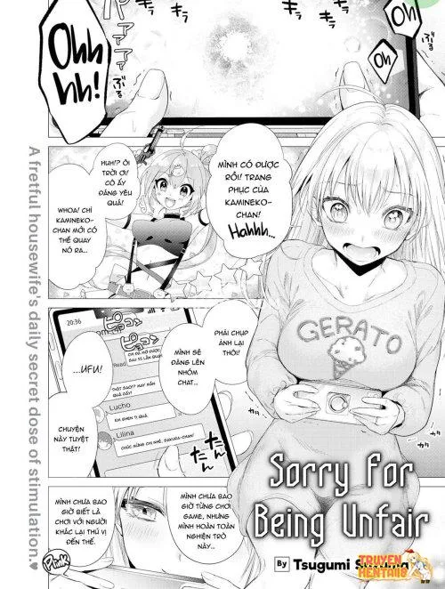 Xin Lỗi Vì Đã Không Công Bằng - Bìa truyện